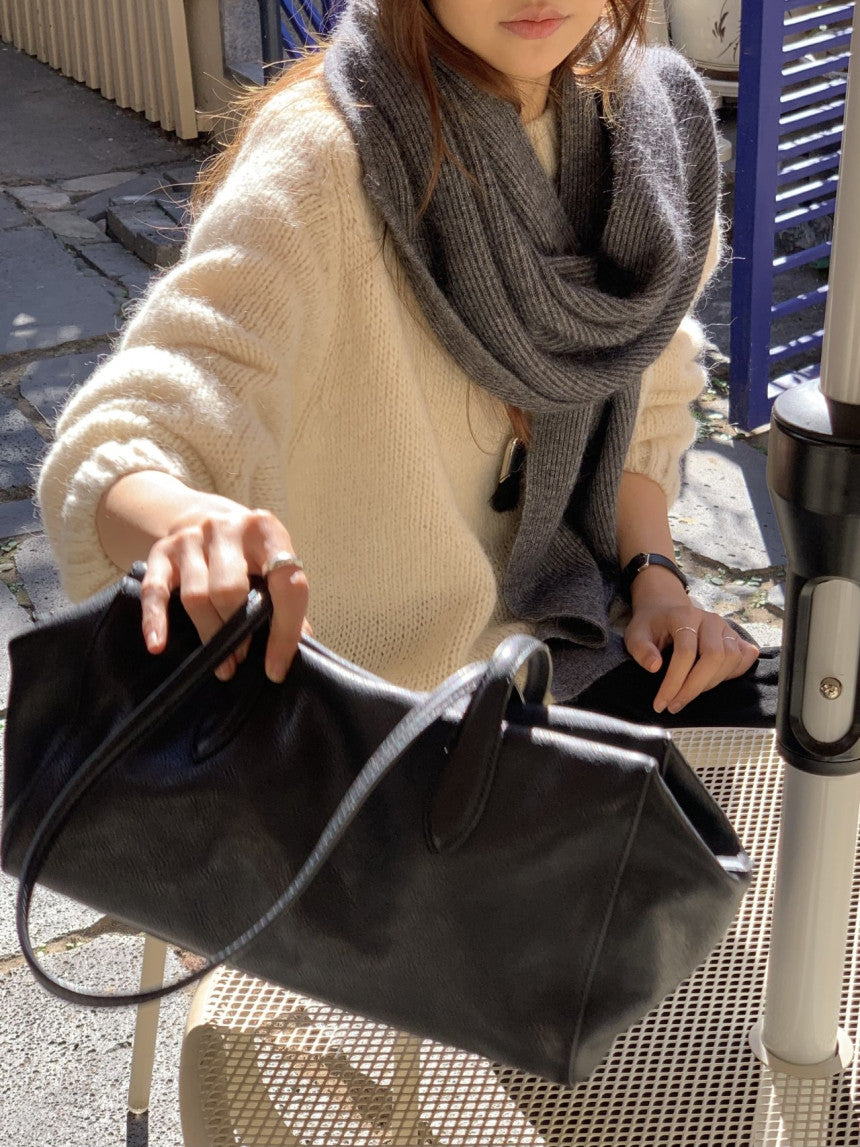 Verona raccoon knit bolero-3col