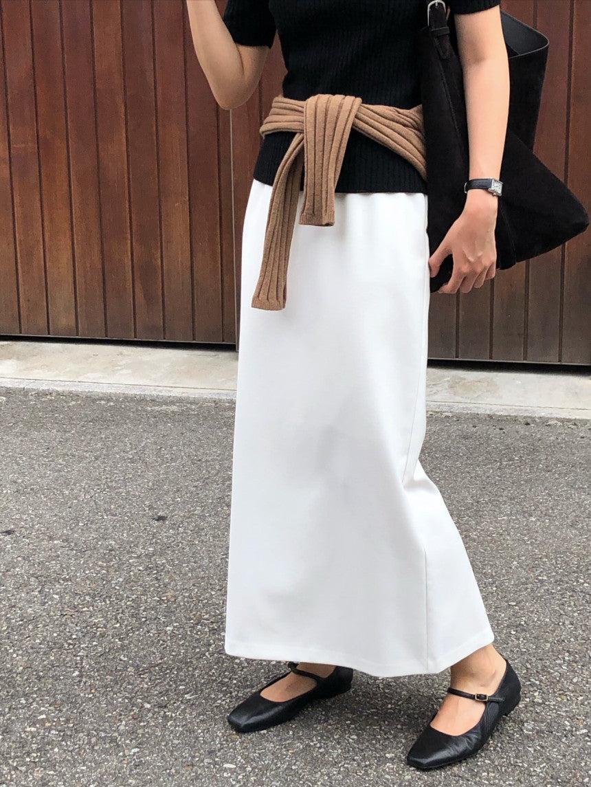 Ove string long skirt-2col