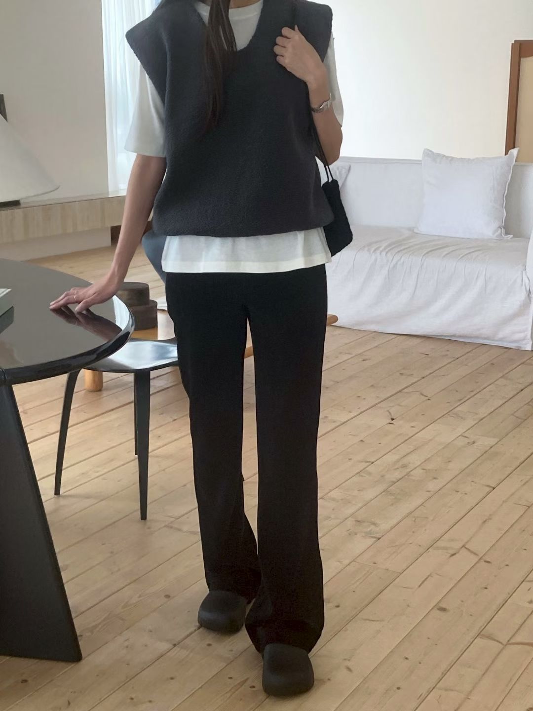 Corduroy bootcut pants