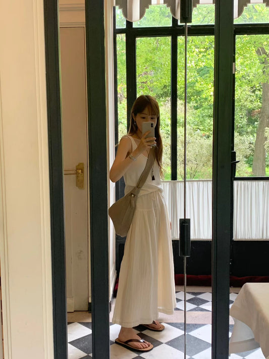 即納 Ounce crinkle skirt