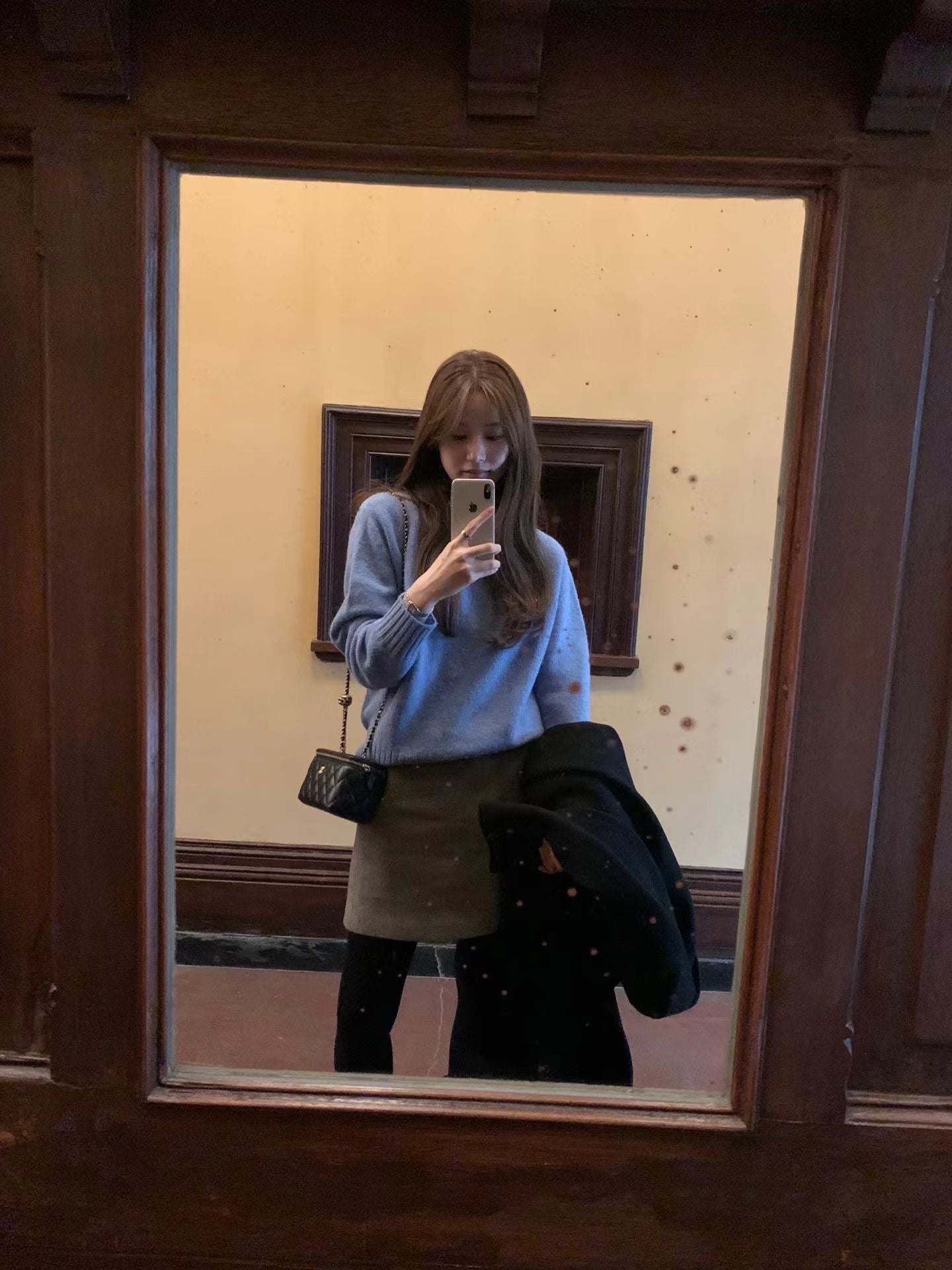 Ounce wool mini skirt-3col