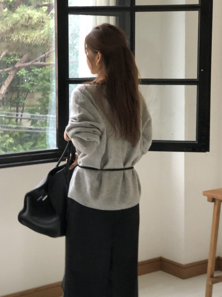 Elin cashmere wholega boat neck knit-4col