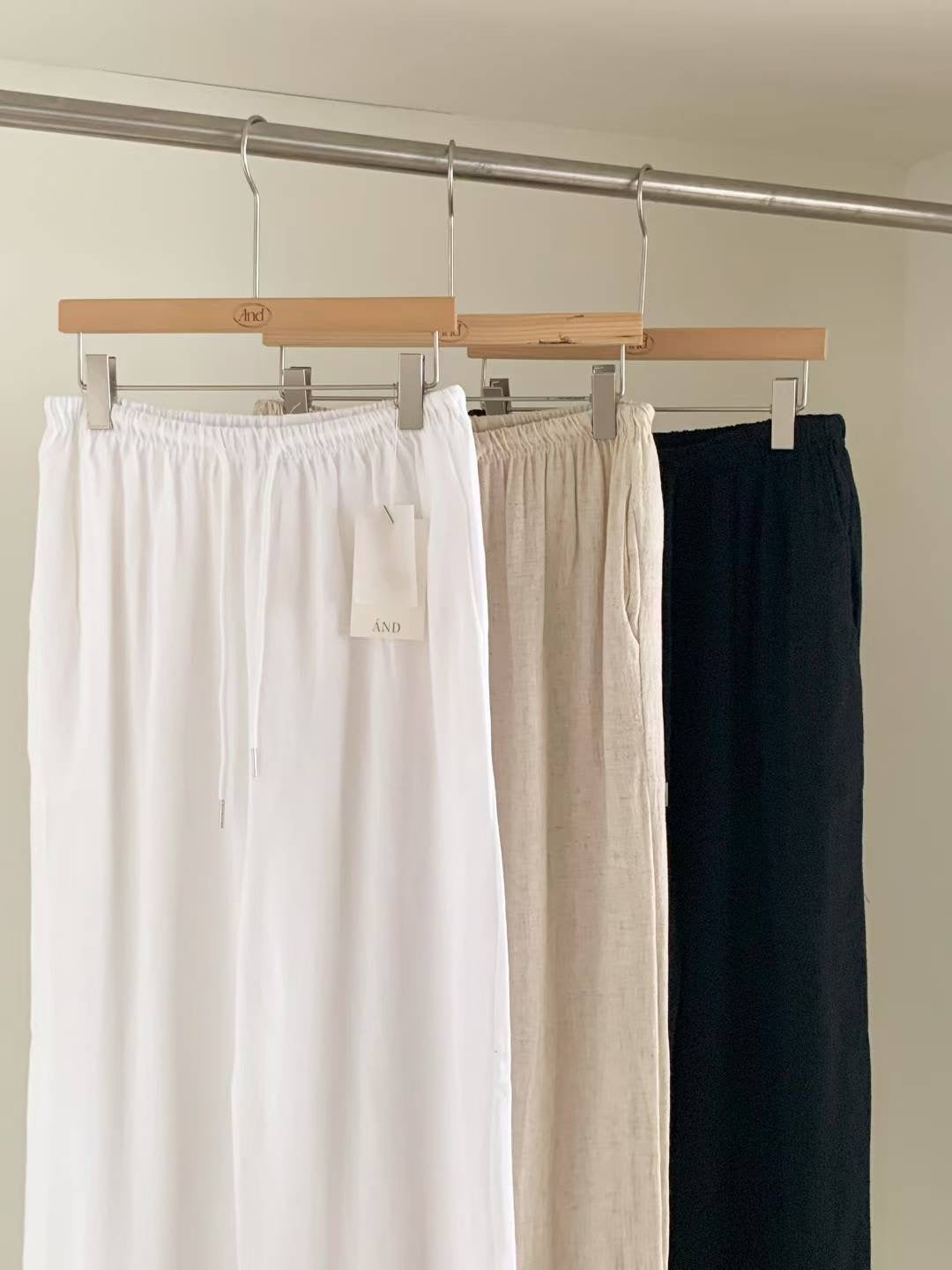 Vintage linen pants-3col