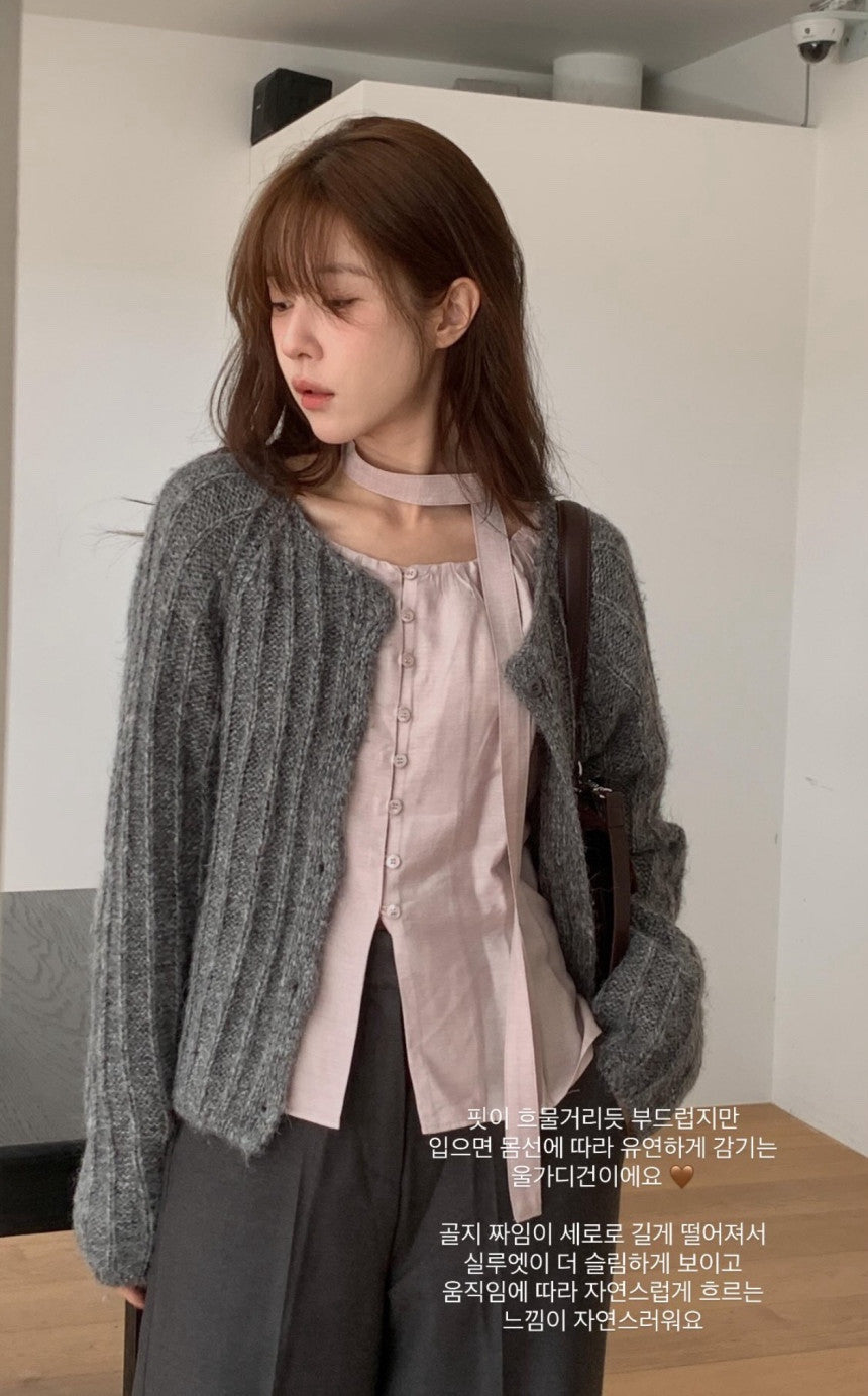 Mute wool blouse-4col