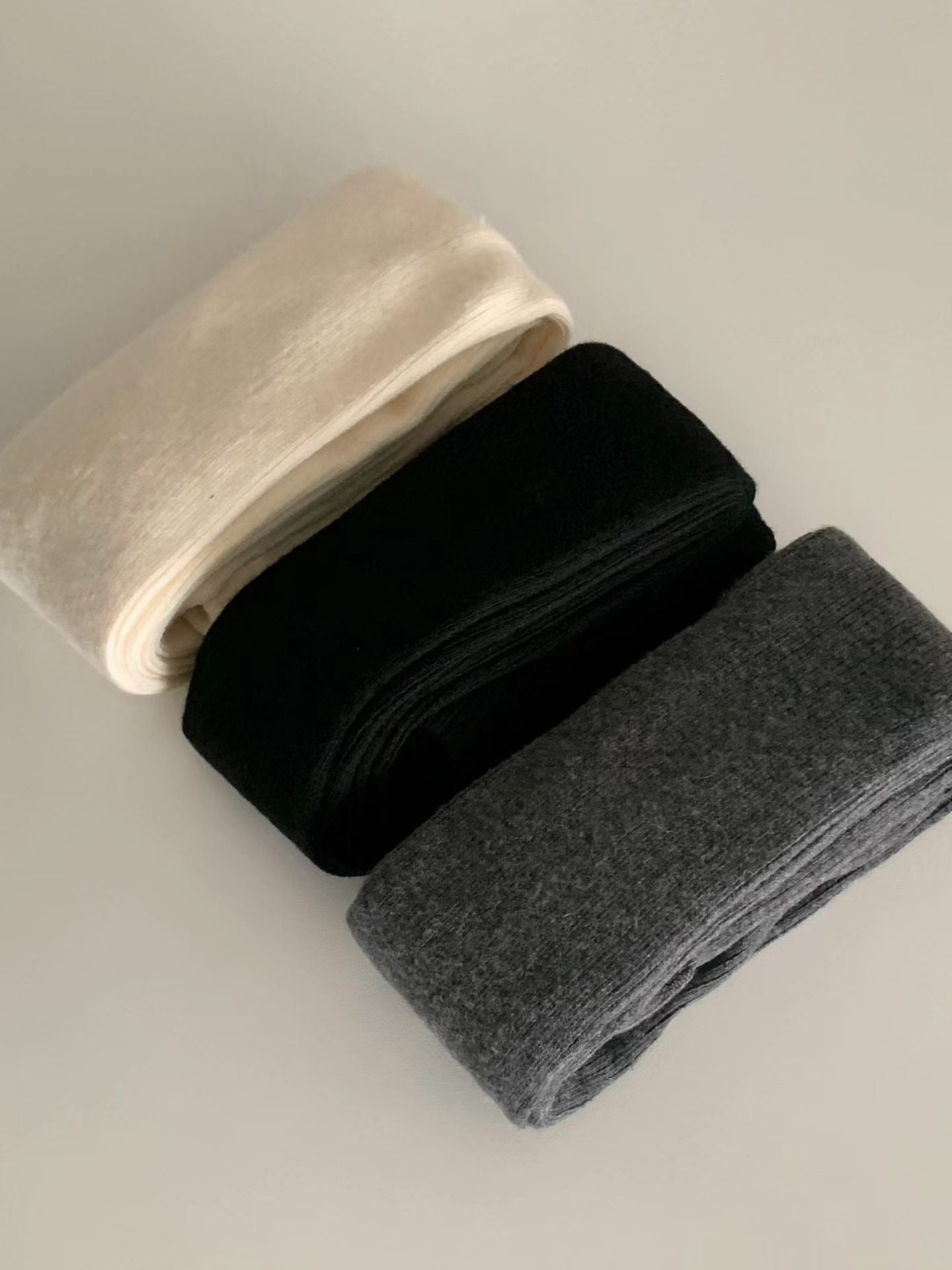 cashmere rib panty stockings