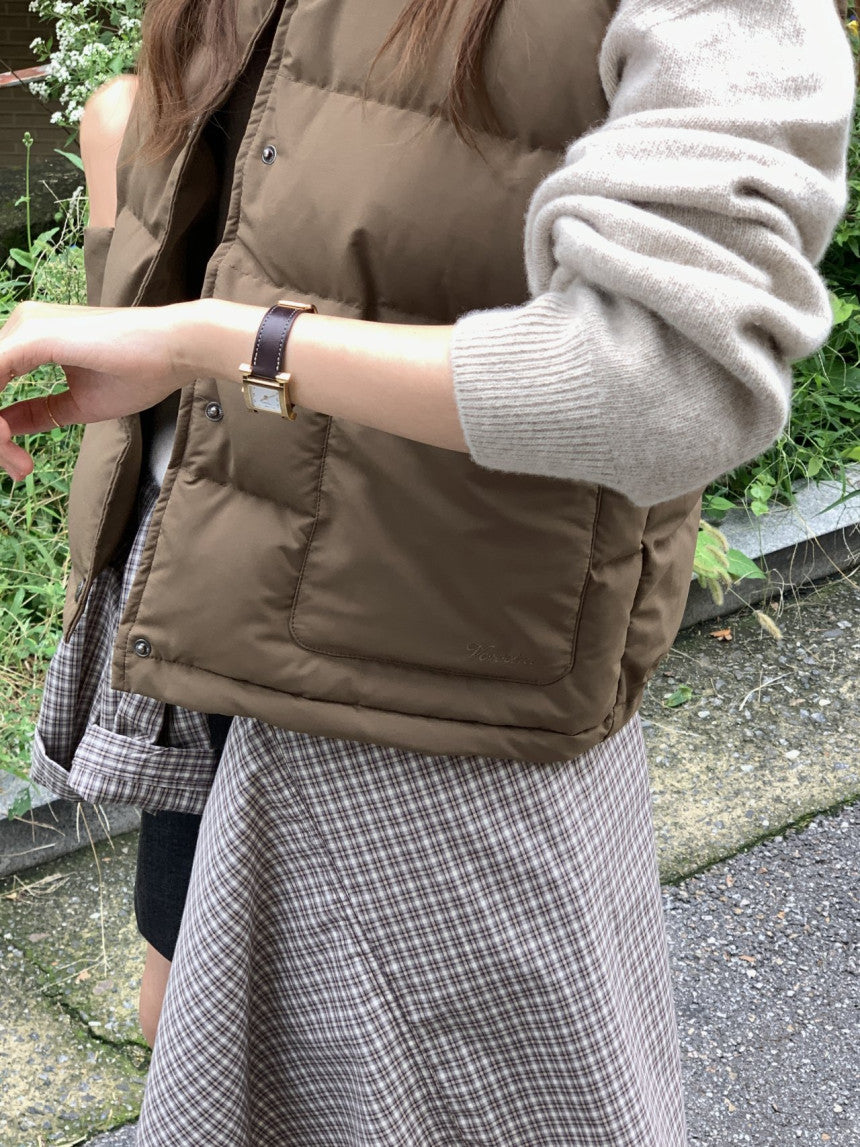 Bloom duckdown vest-3col