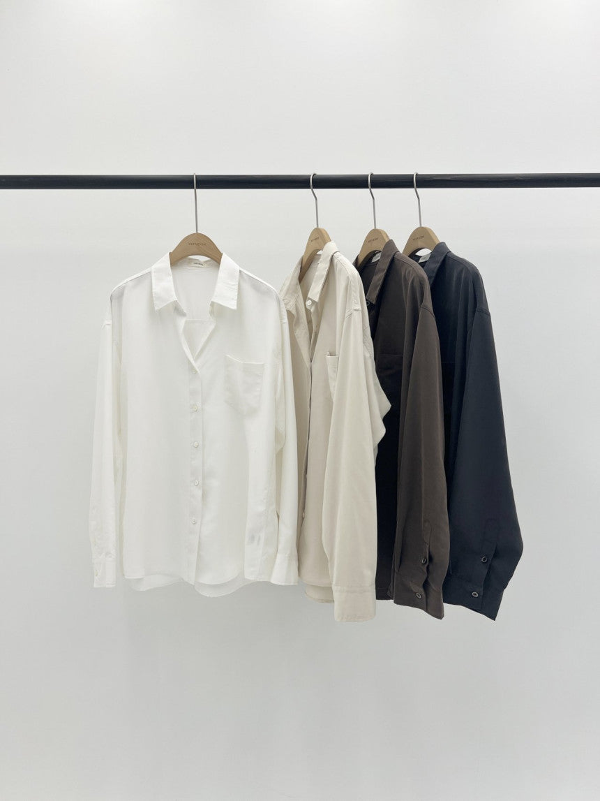 Lumiere napping tencel shirt-4col