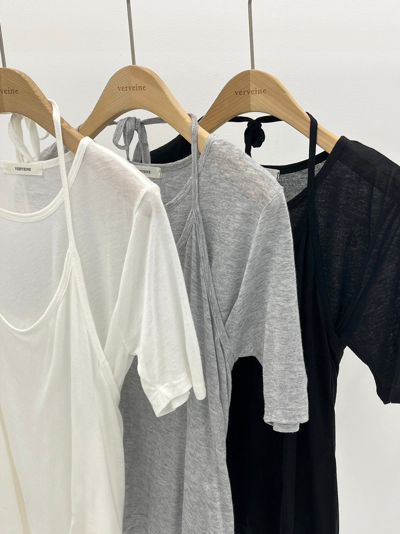 Nuel layered sleeveless&sleeve T set-3col