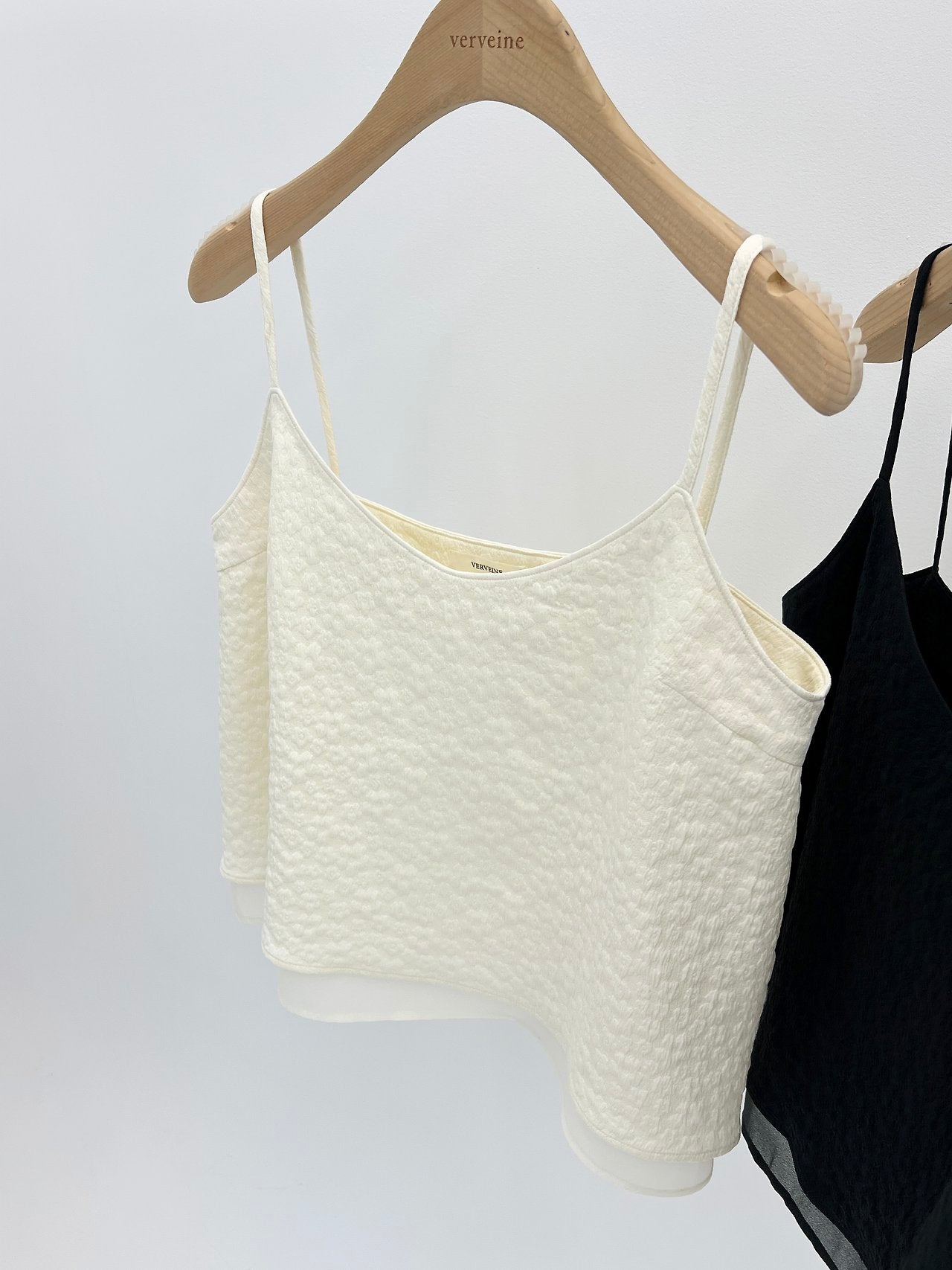Ciel flower texture sleeveless-2col