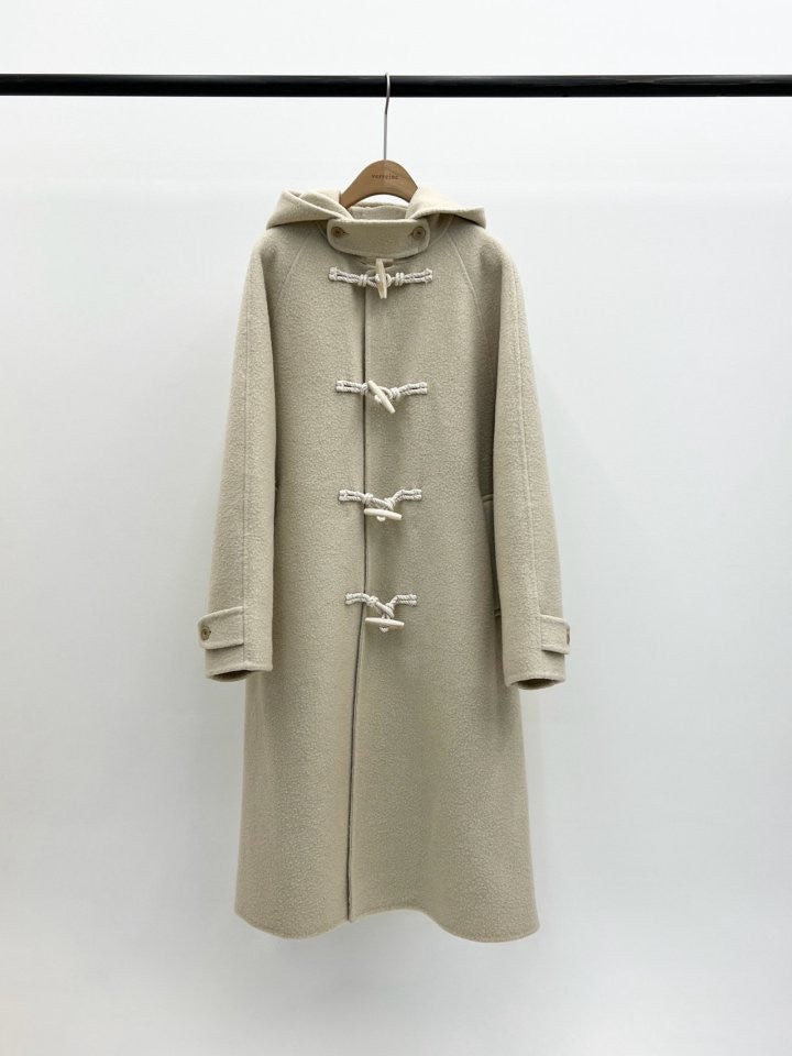 Barnet hood duffle handmade coat-2col