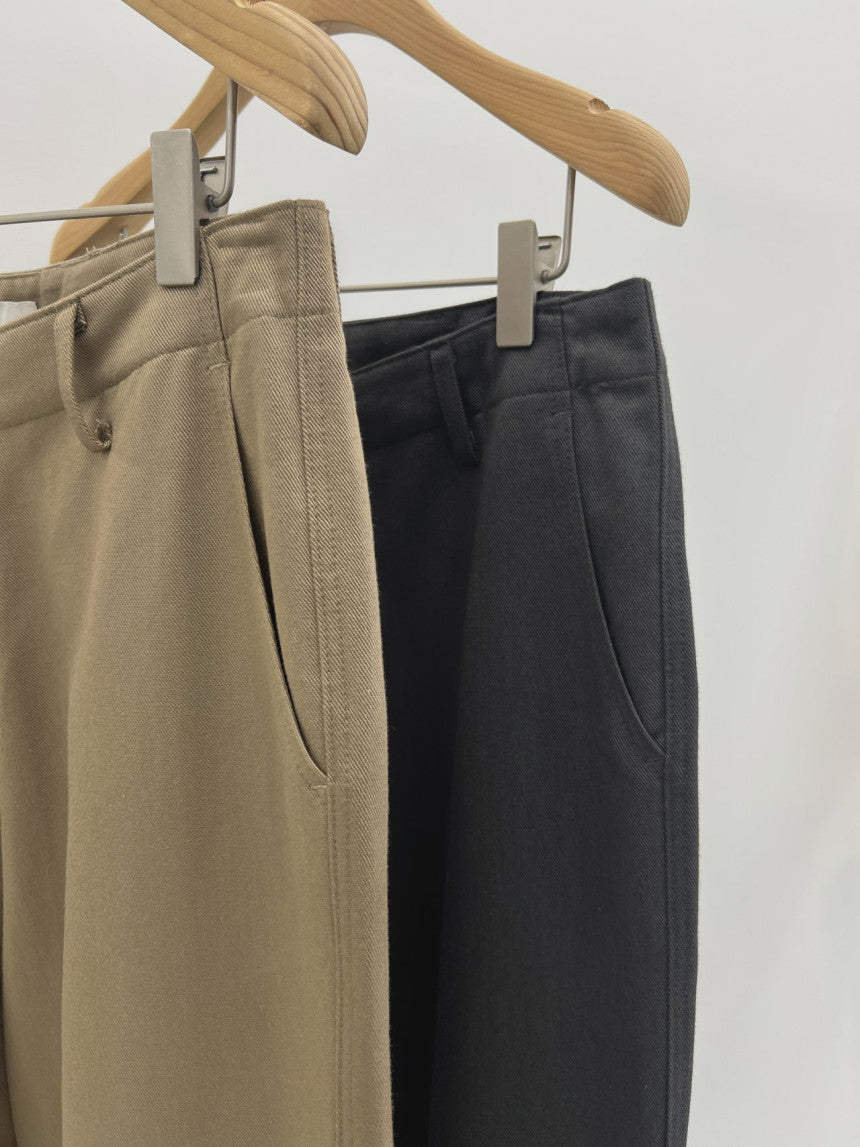 Beline brushed rayon cotton pants-2col