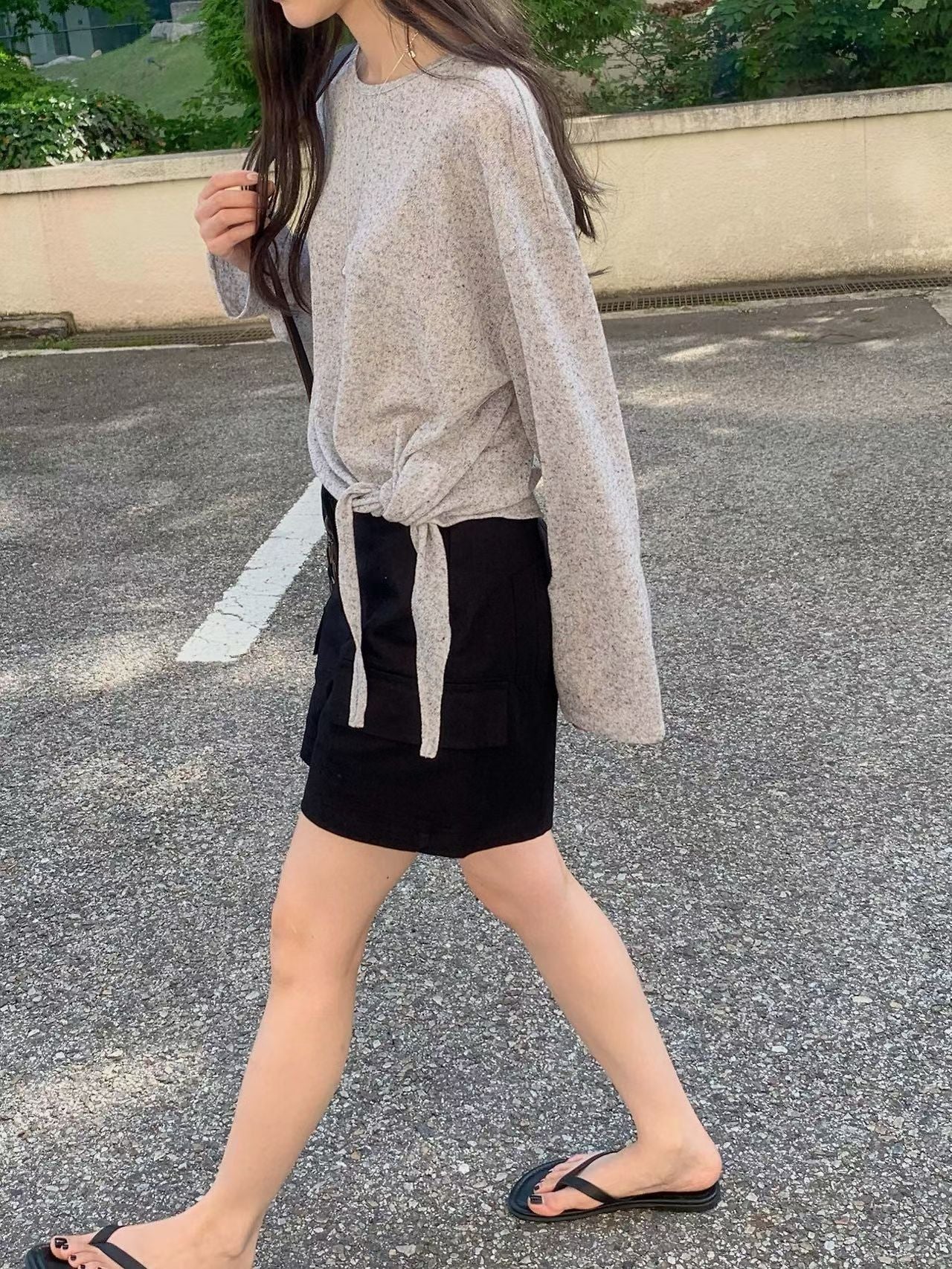 linen bow T-3col