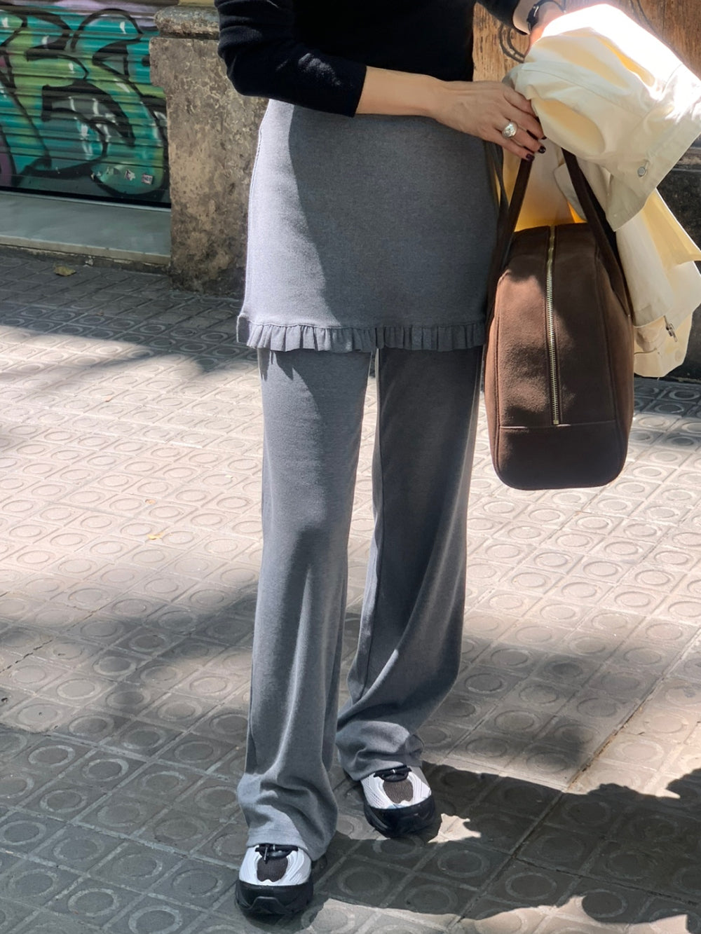 Pov skirt pants-2col