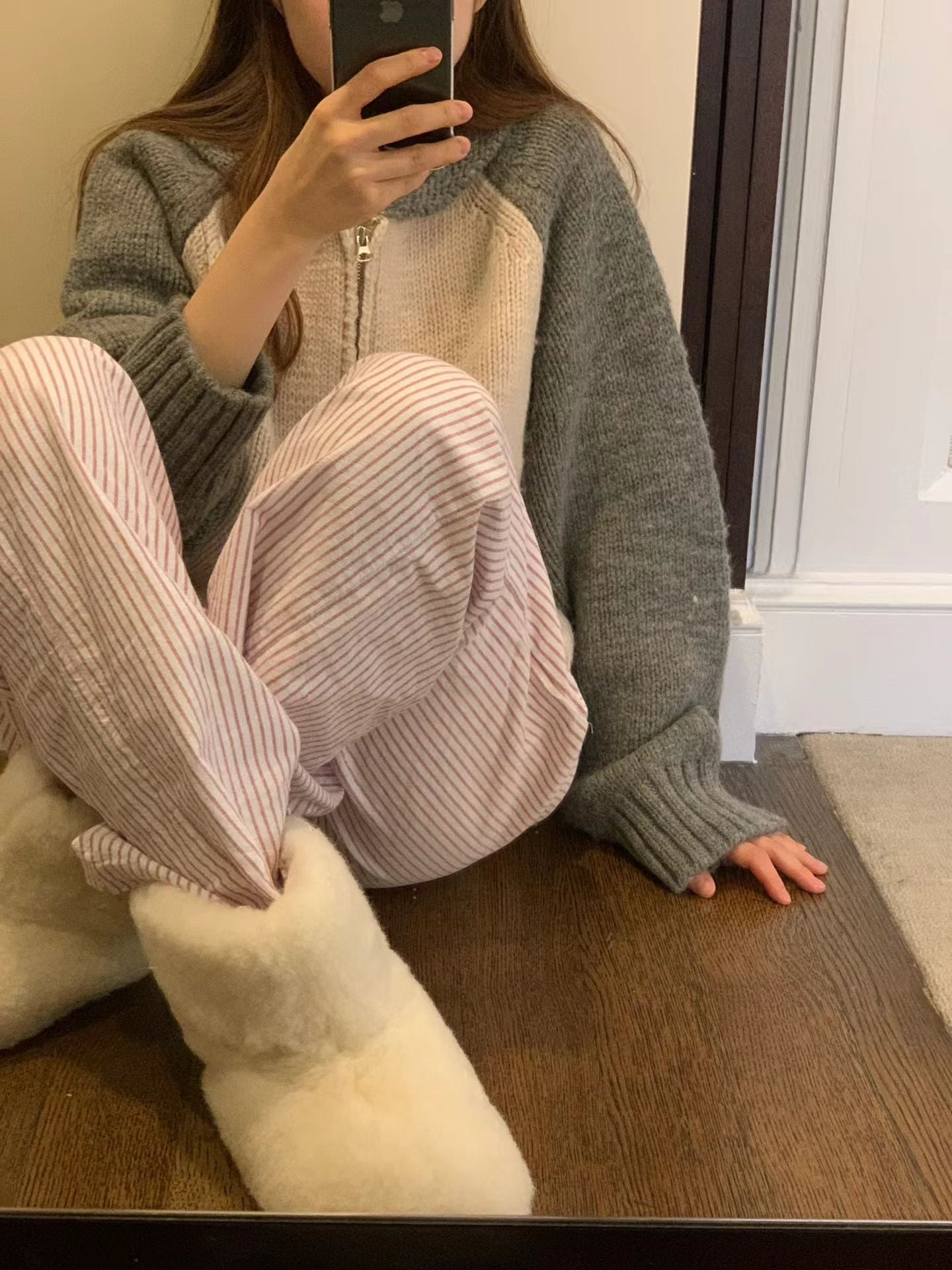 Ounce peanut raglan zip-up-2col