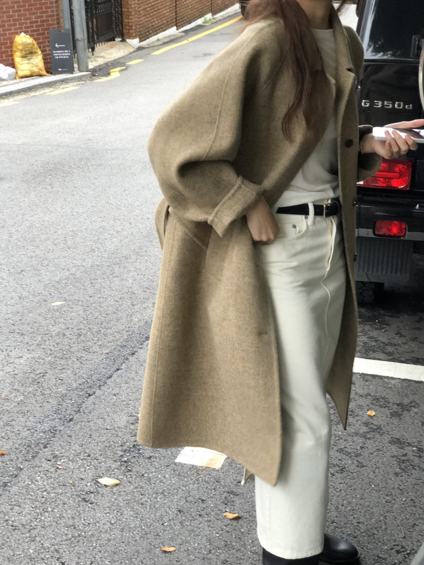 Serin shetland hadmade coat-2col