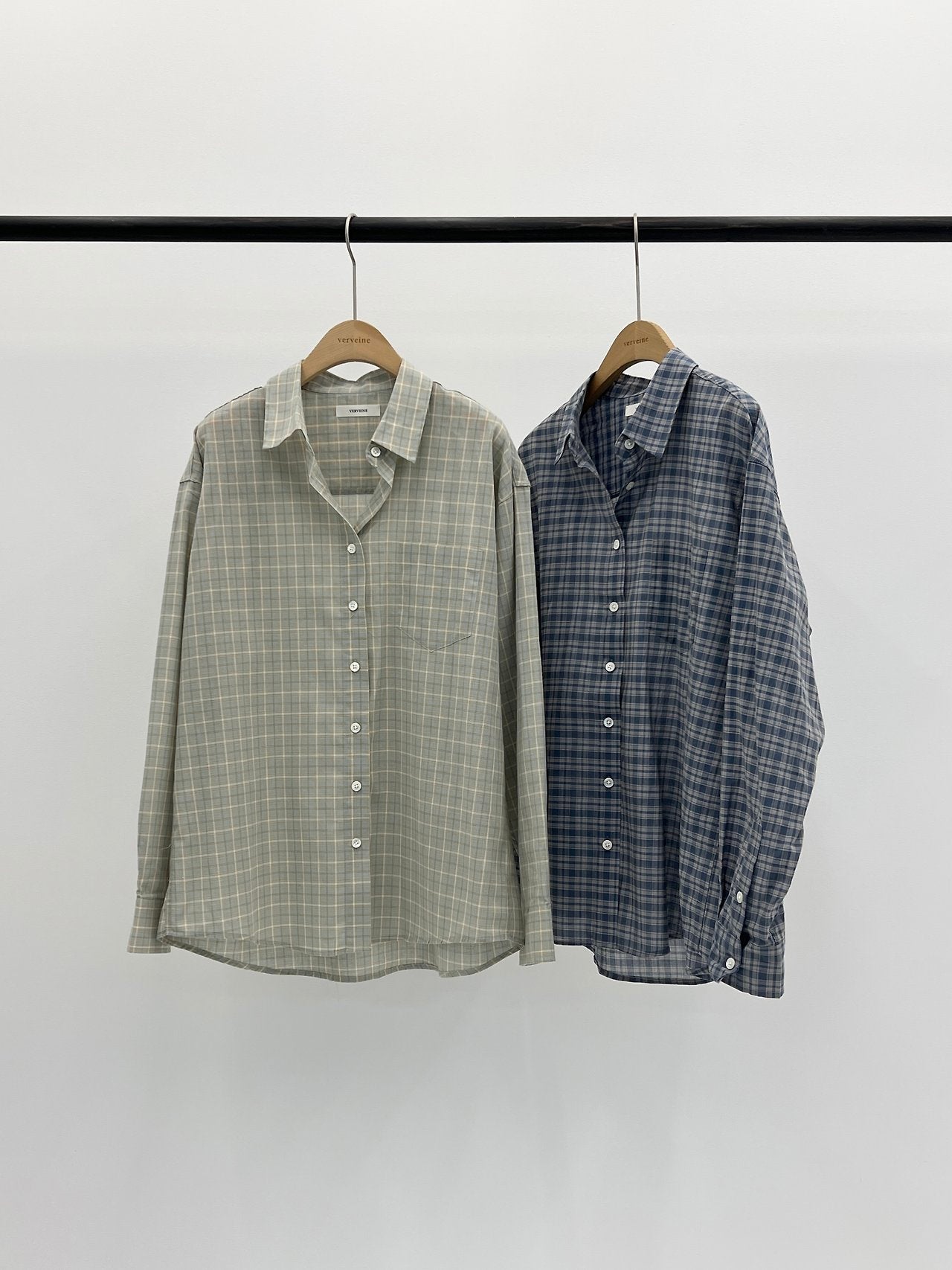 Halen check shirt-2col