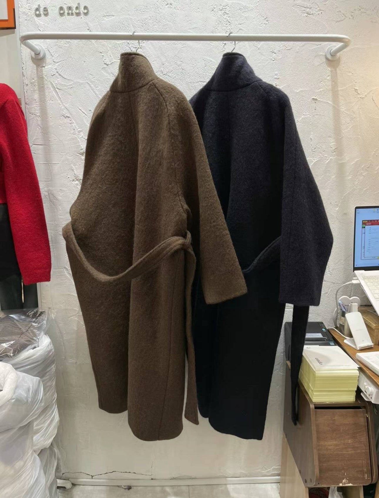 deondo baby alpaca coat-2col