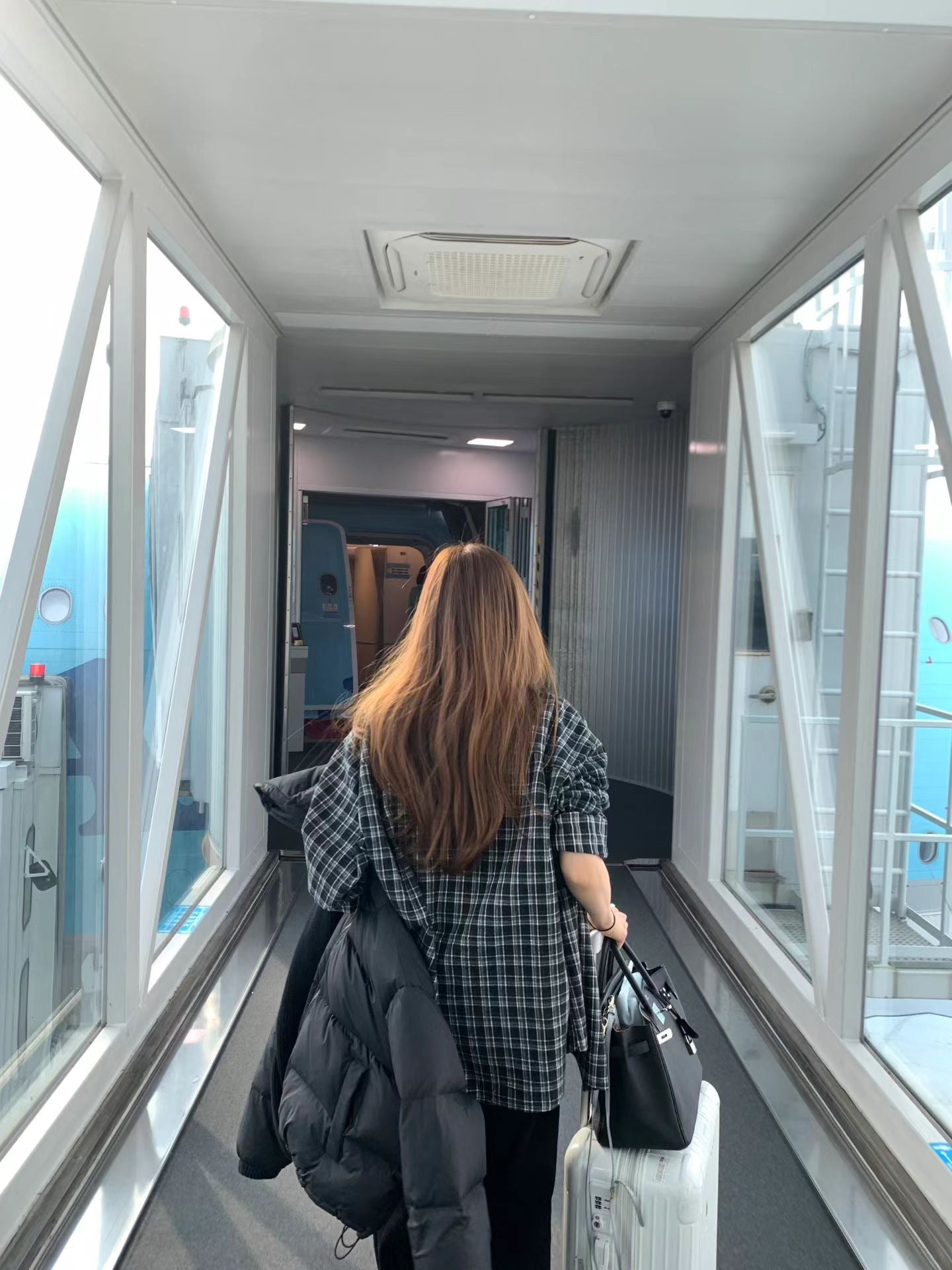 Ounce liden check shirt-2col