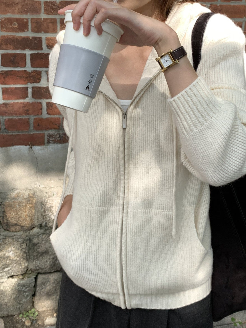 Chappelle hoodie zip up cardigan-3col