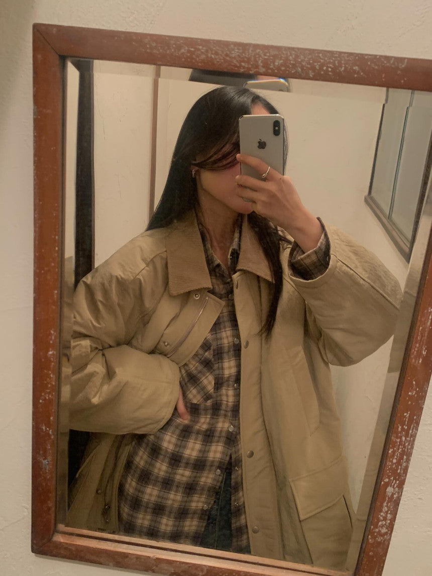 Jade check shirt-3col