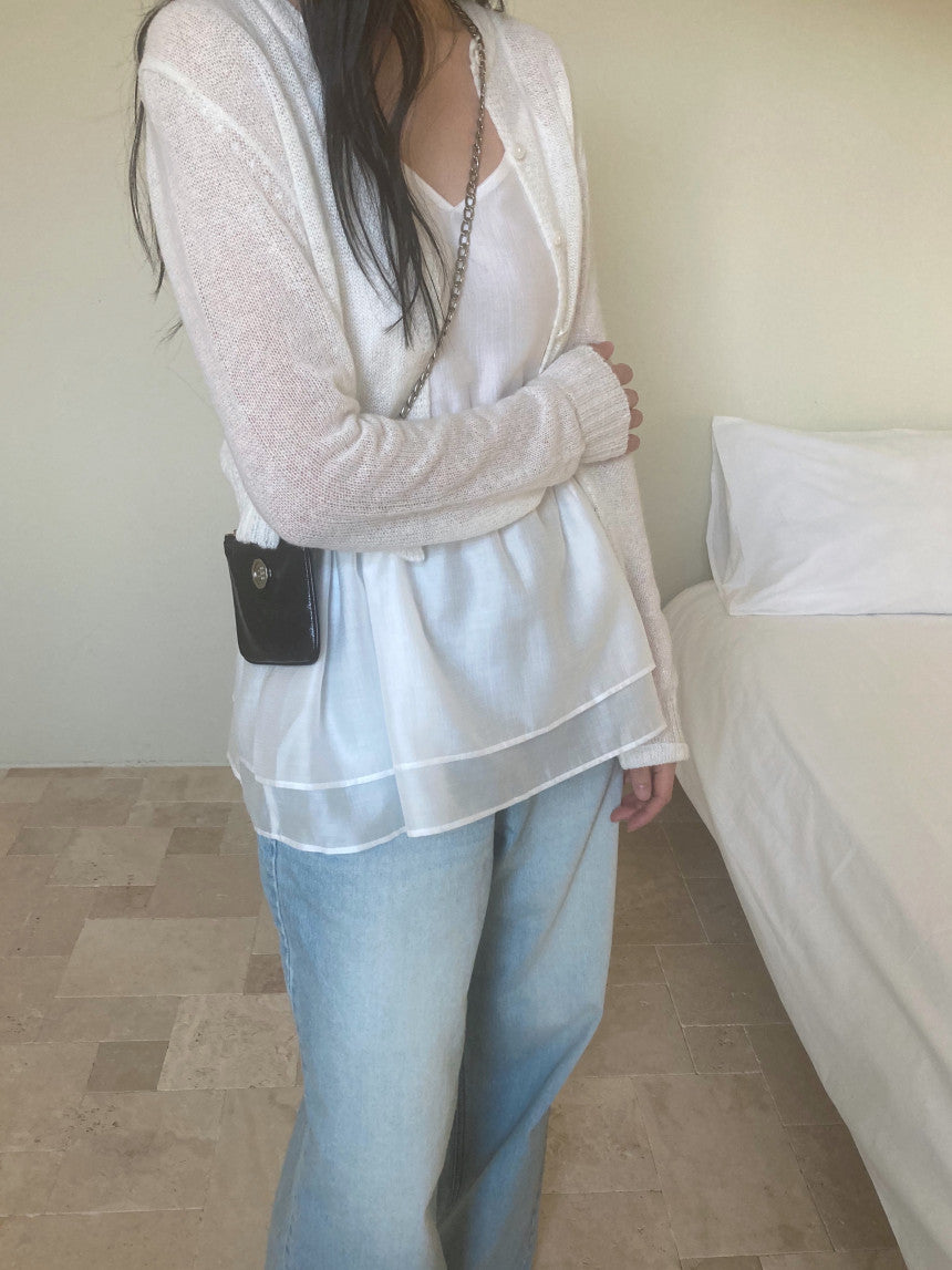 Mov sleeveless blouse