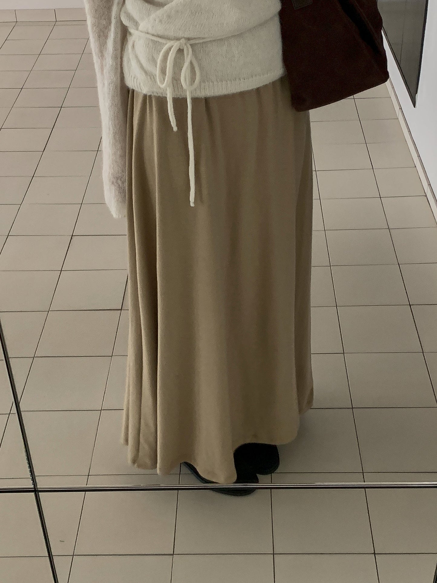 Angora wool skirt-2col