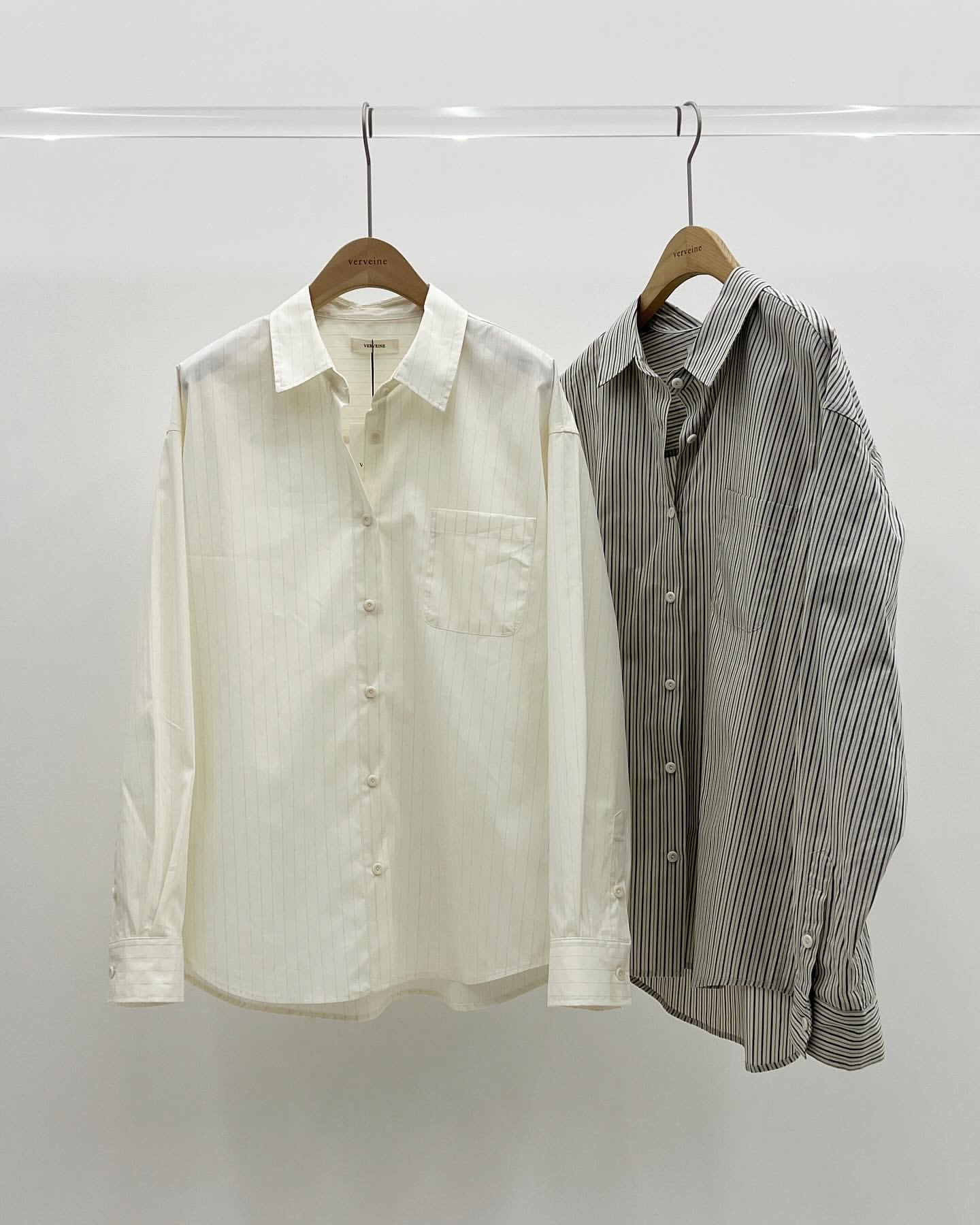 Sierra stripe shirt-2col