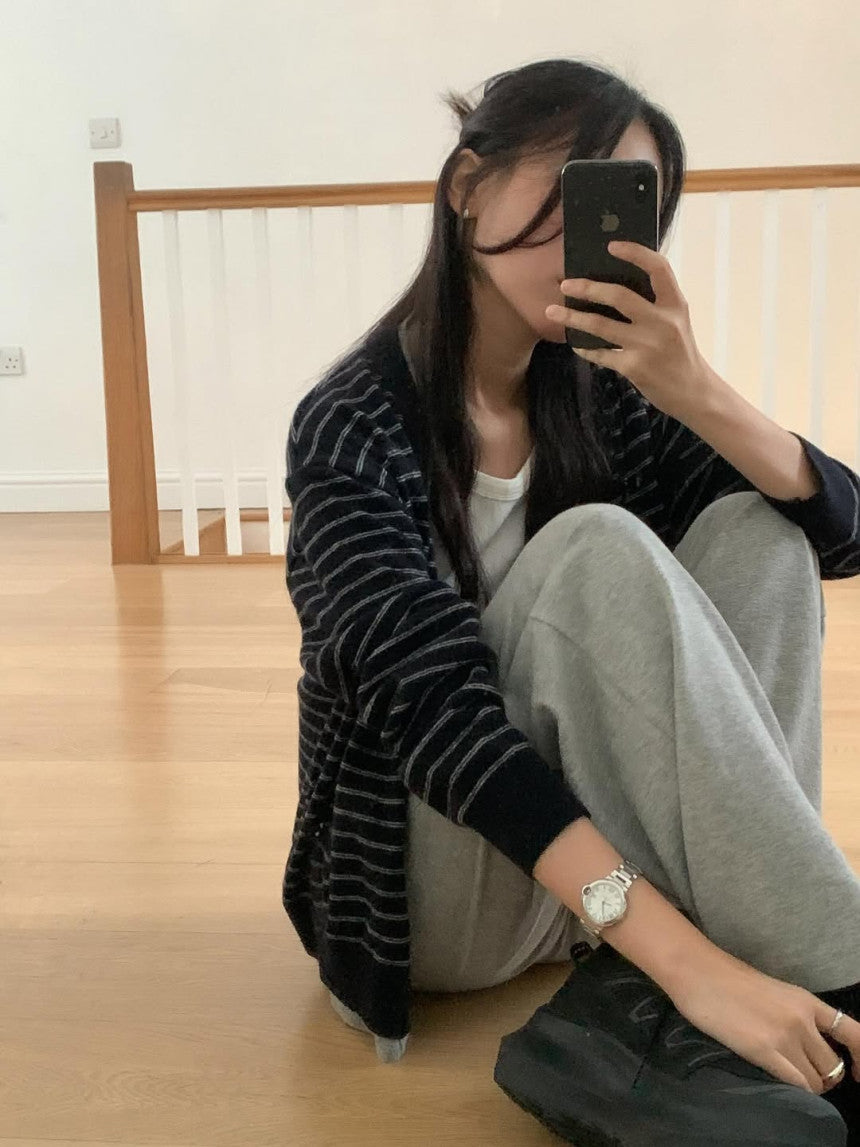 Bound cardigan-2col