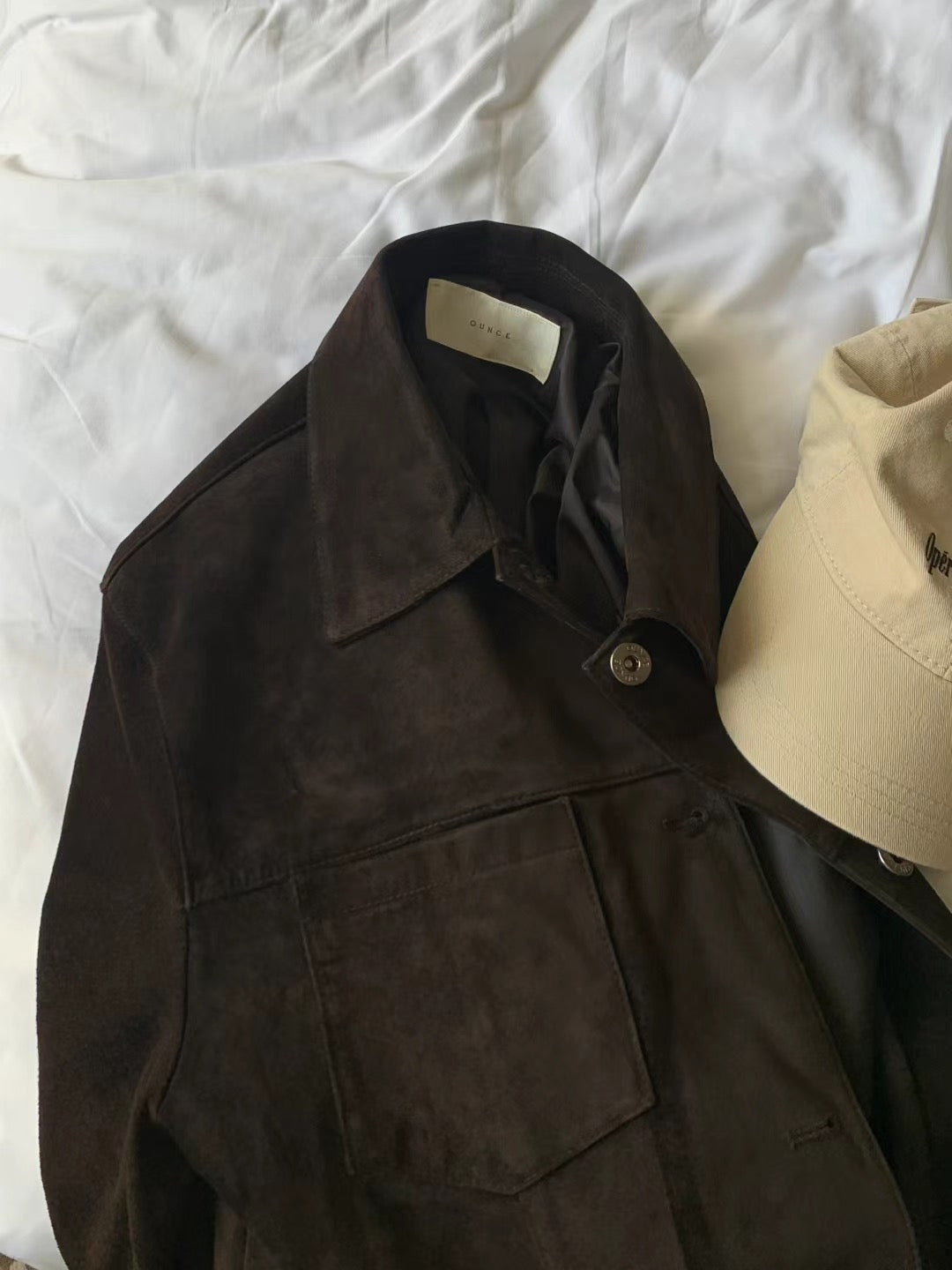 Ounce studio leather jacket-2col