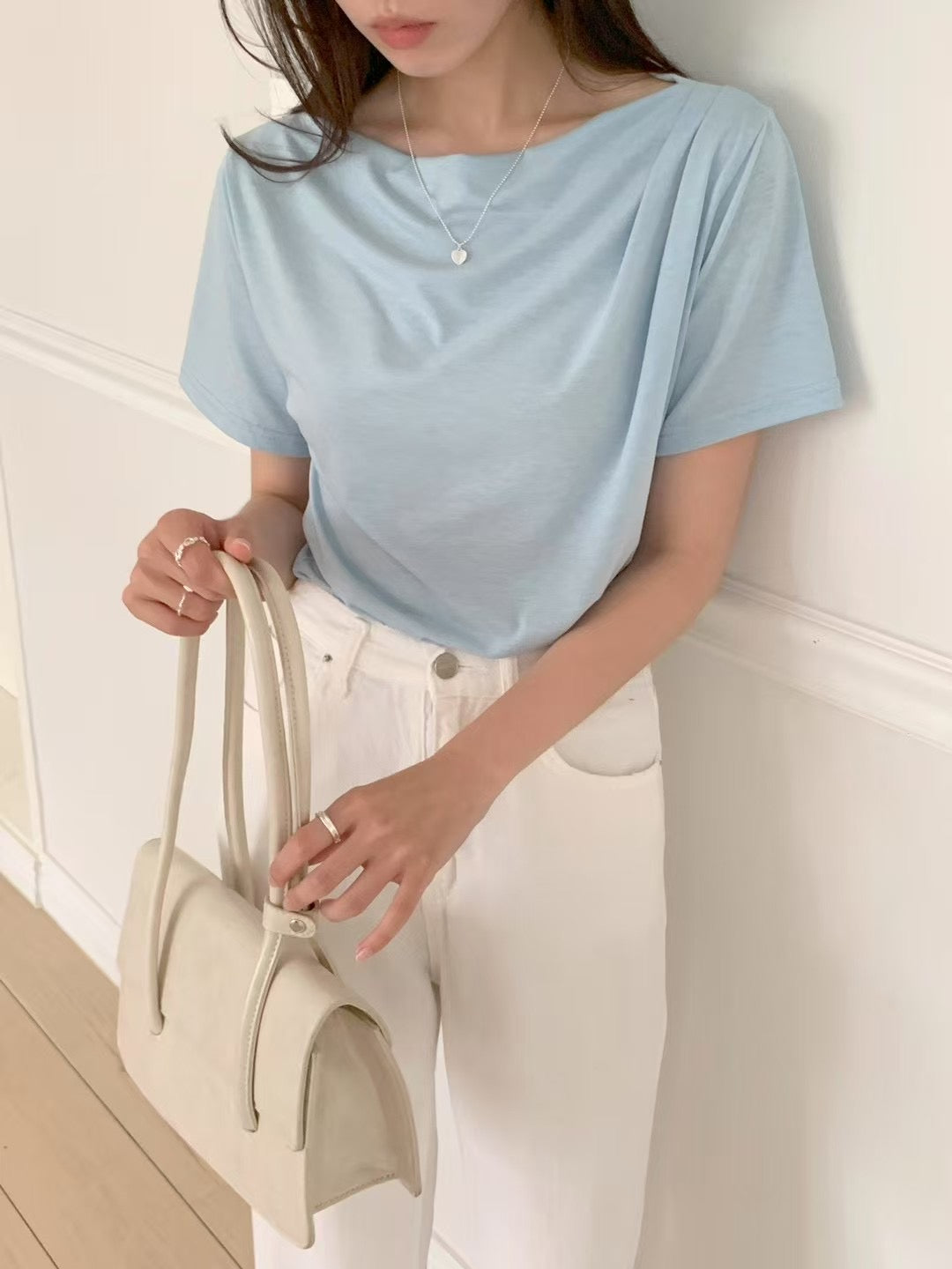 Summer jenny drape half T-5col