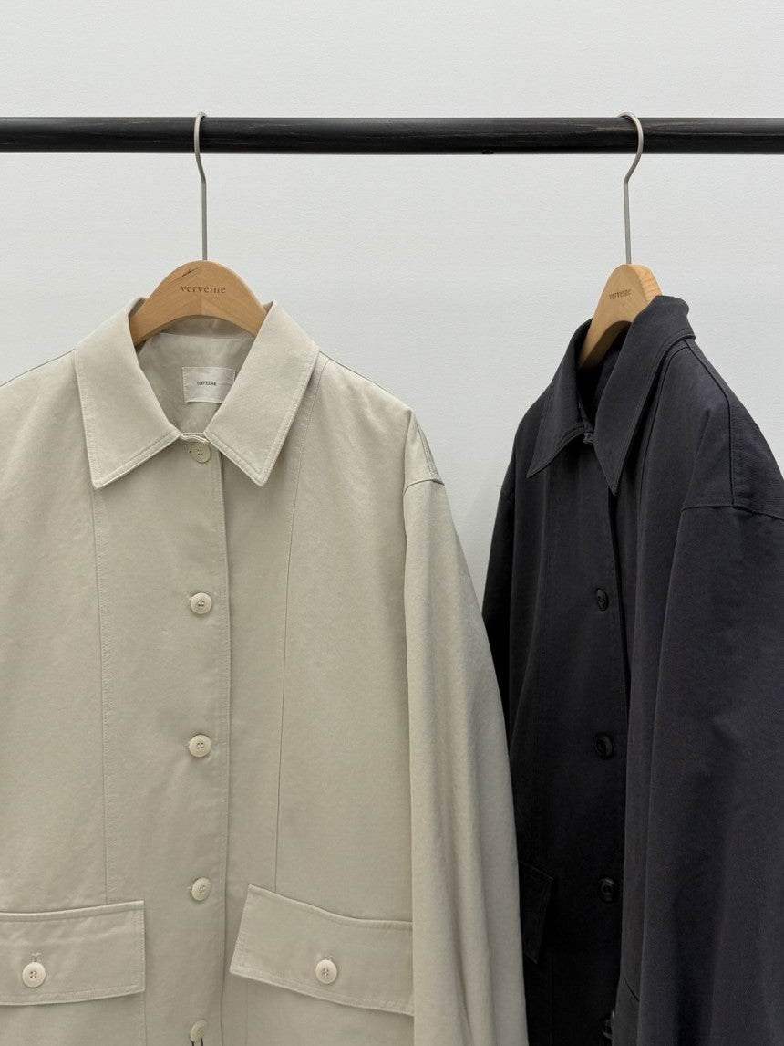 Glebe cotton bomber jacket-2col