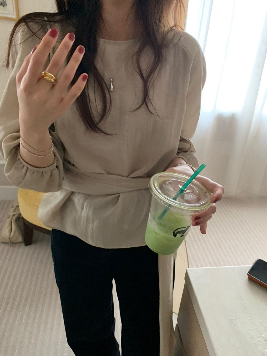 wish tie blouse-3col