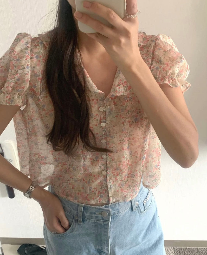 liter kiko flower blouse