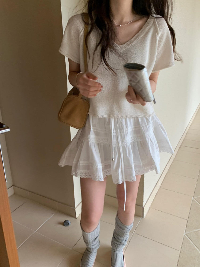 hanji v neck knit-3col