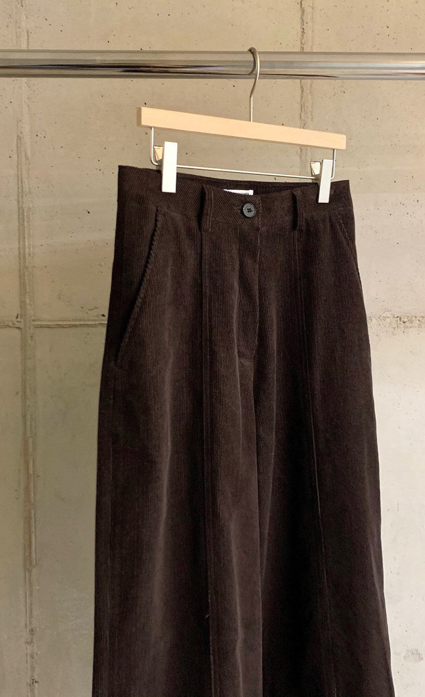 Haus boyer loose corduroy pants-2col