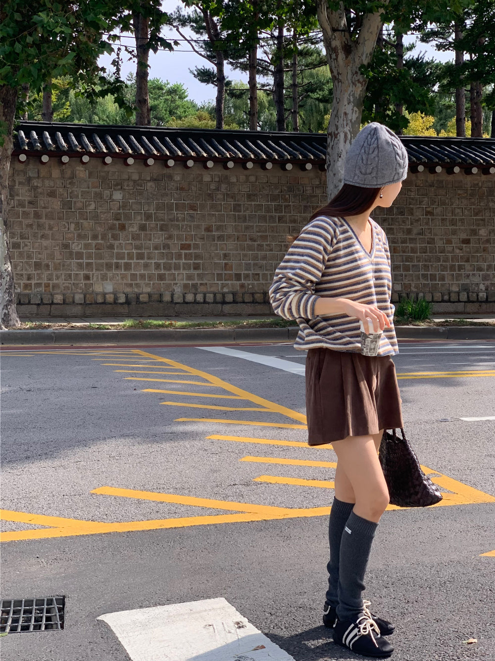 Picaboo corduroy shorts-2col