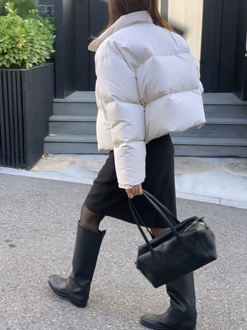 Basel duckdown short padding-3col