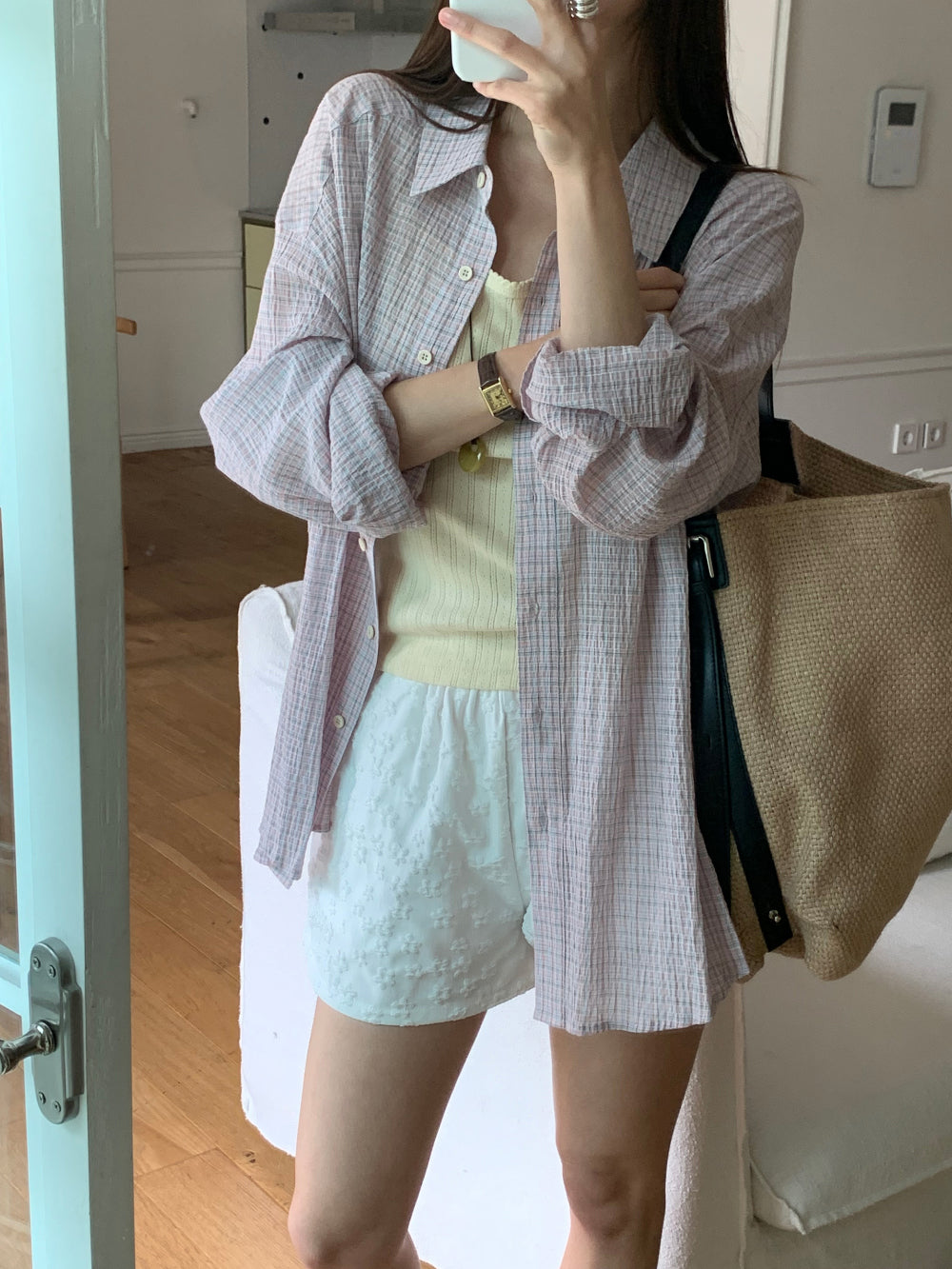 mose check shirt-3col