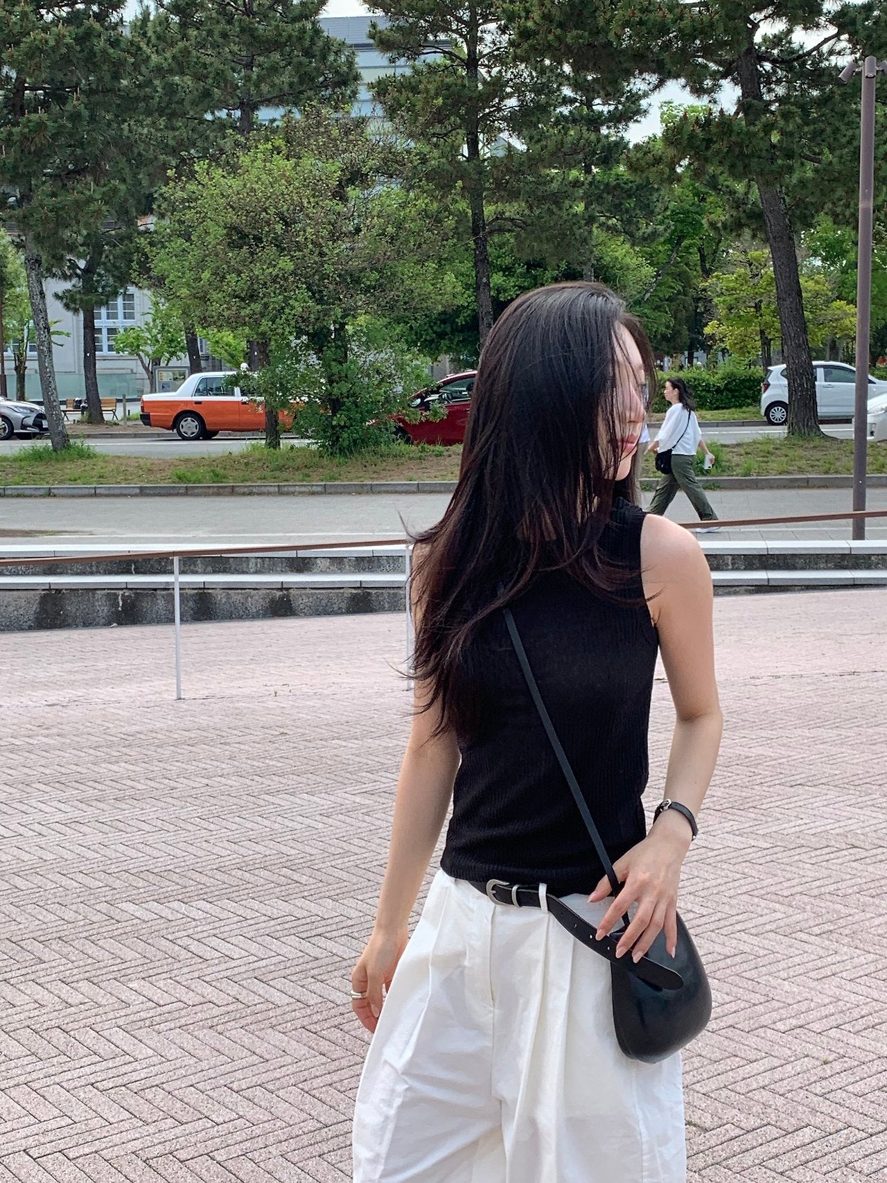 Maison rib sleeveless-3col