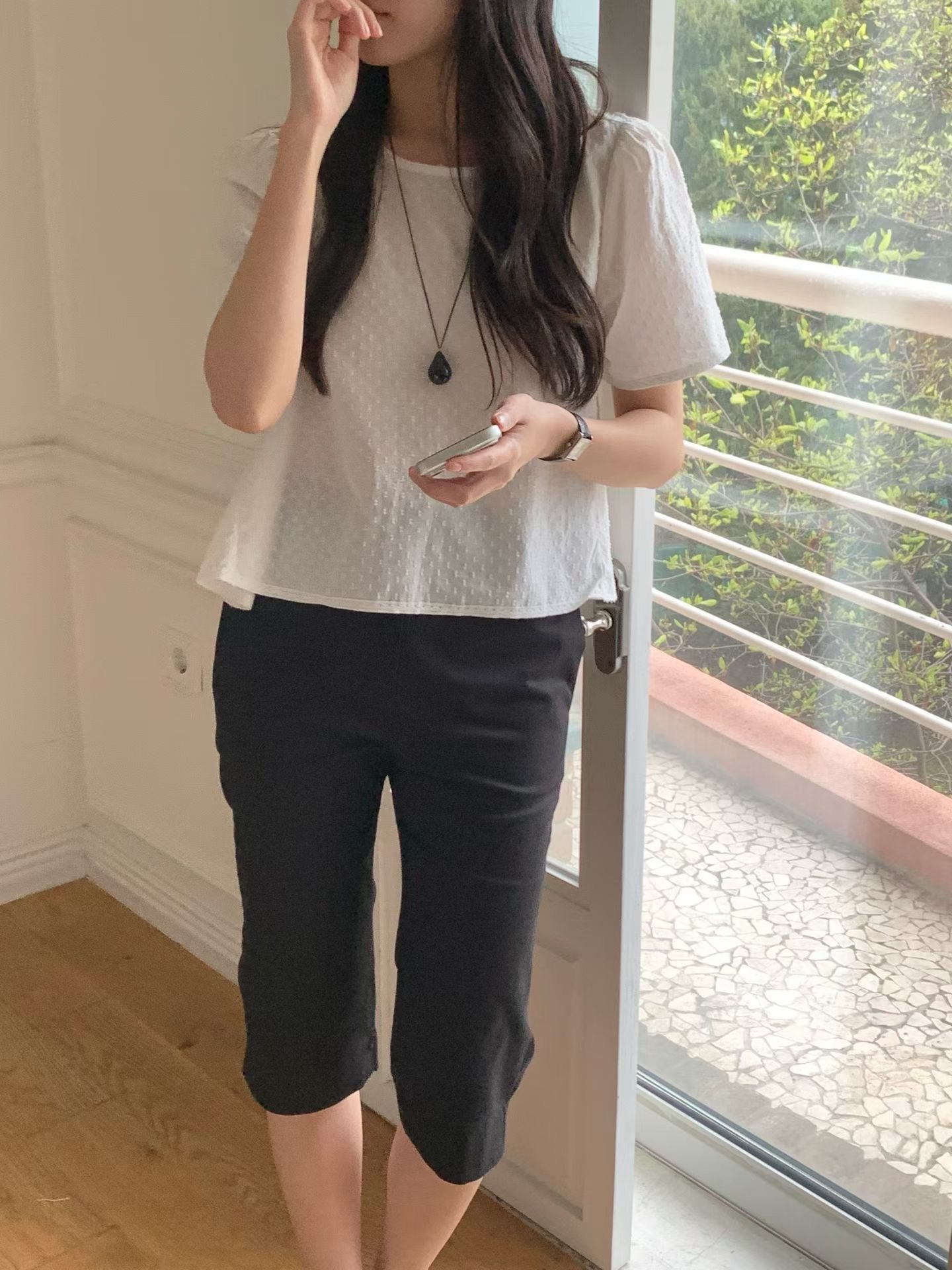 Wendy lace blouse-3col