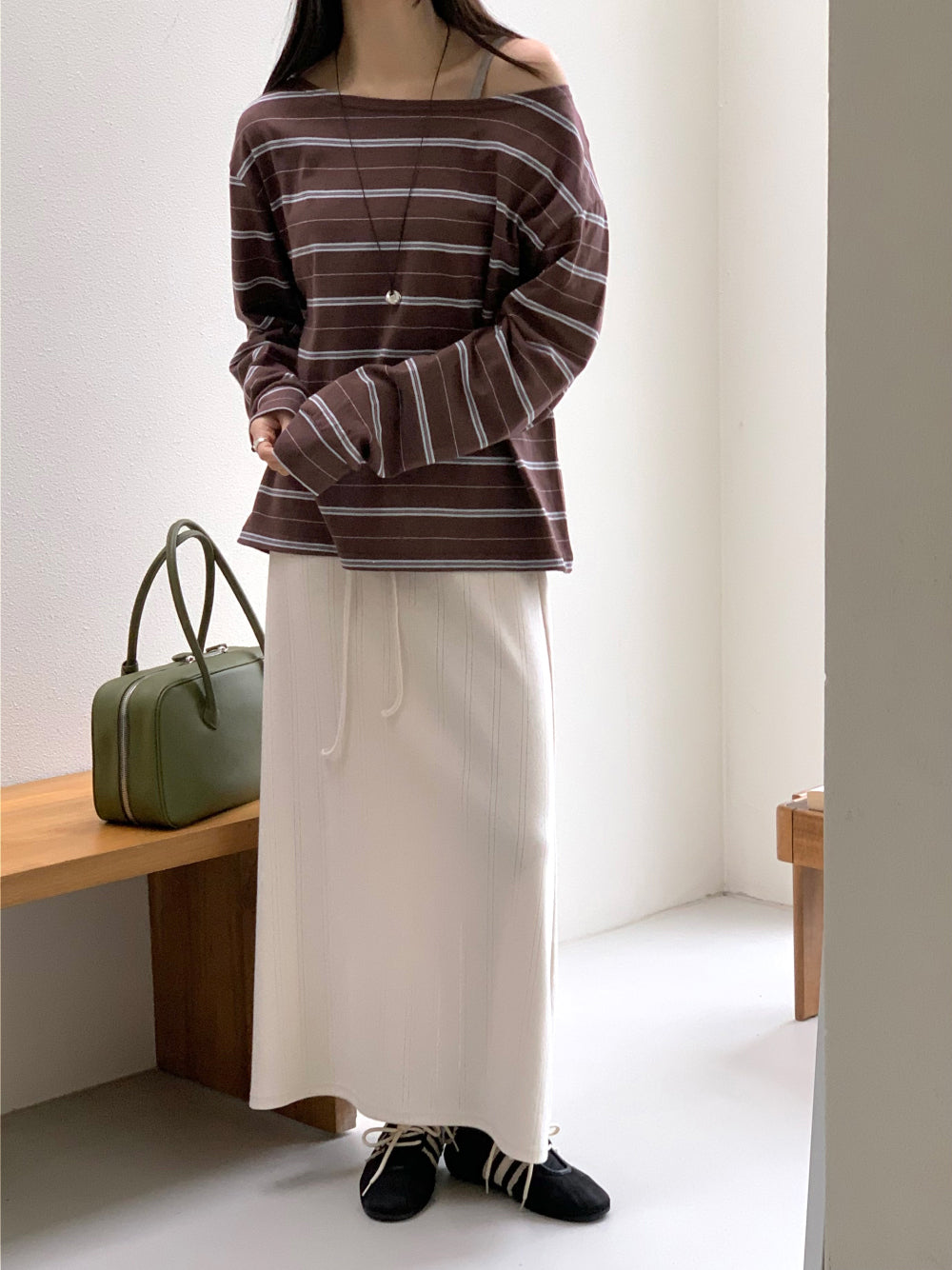 Celine off shoulder T-4col