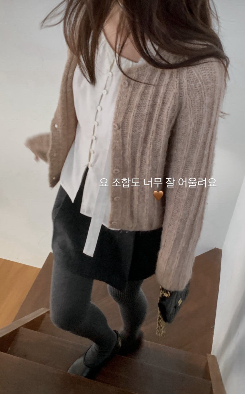 Mute wool blouse-4col