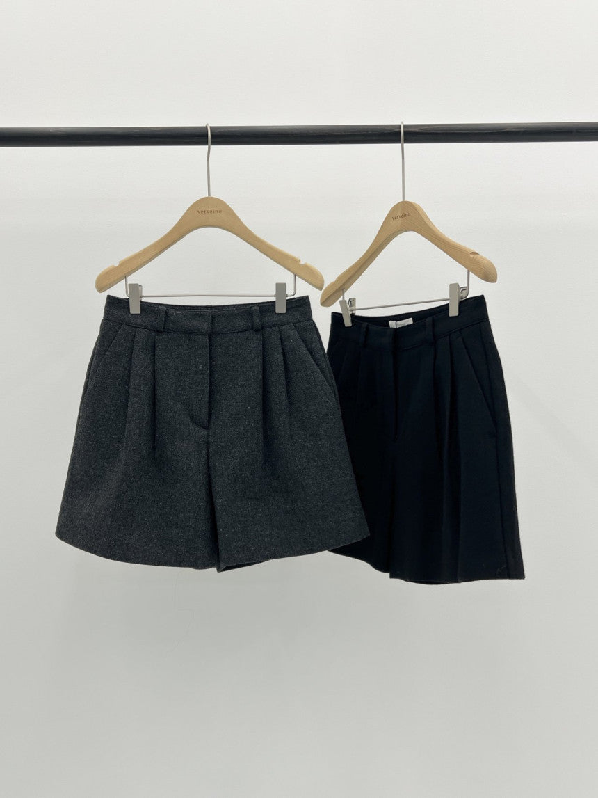 Eloy wool half pants-2col