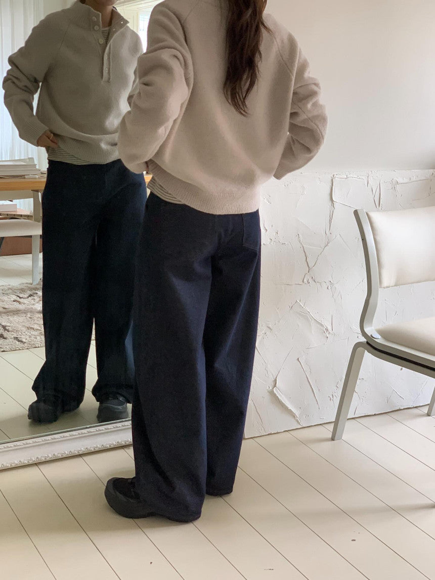 Roots wide inner gimo denim