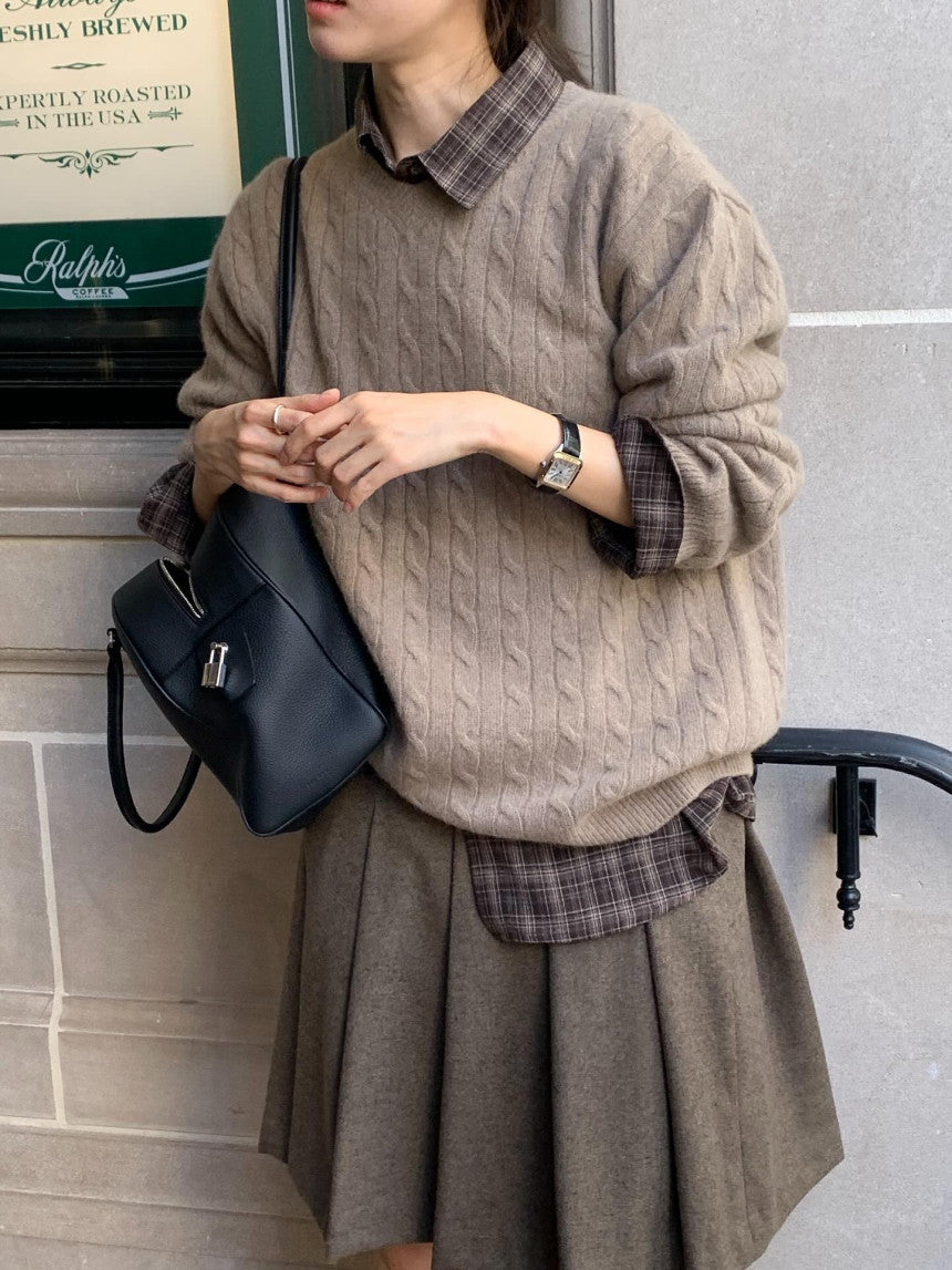 Marong cable knit-4col