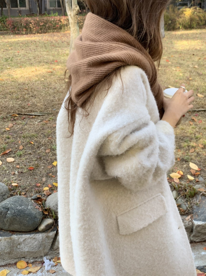 Verona raccoon knit bolero-3col