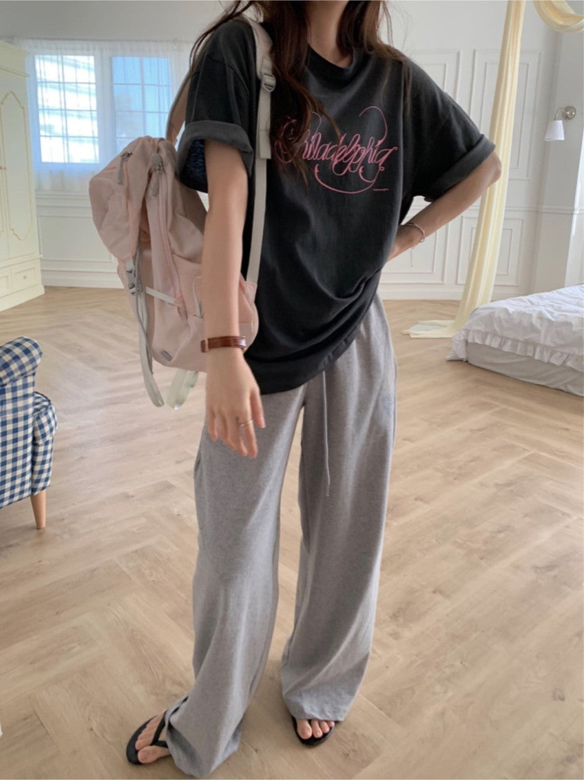 Beach printing pants-3col