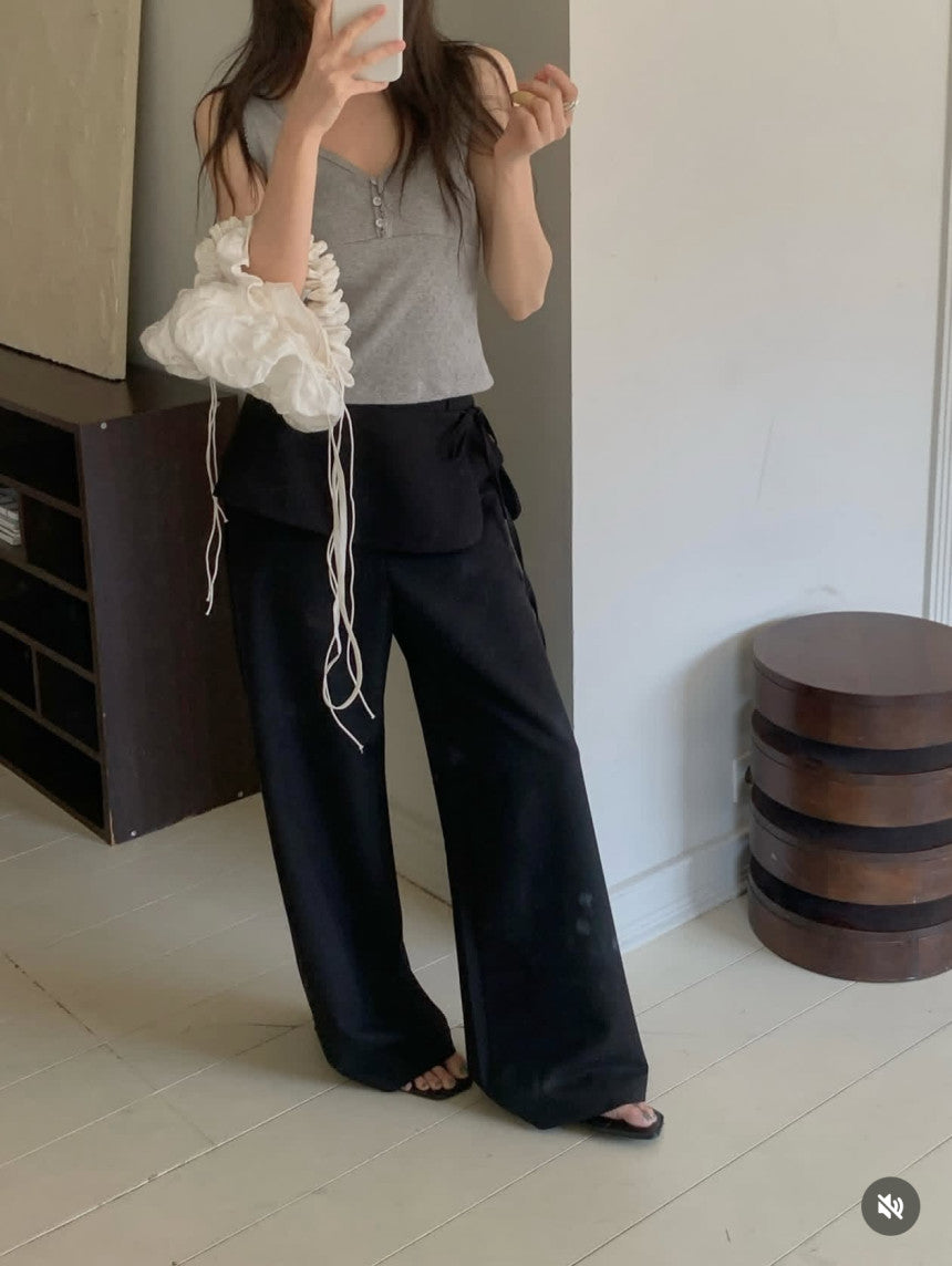 wrap slacks set-3col