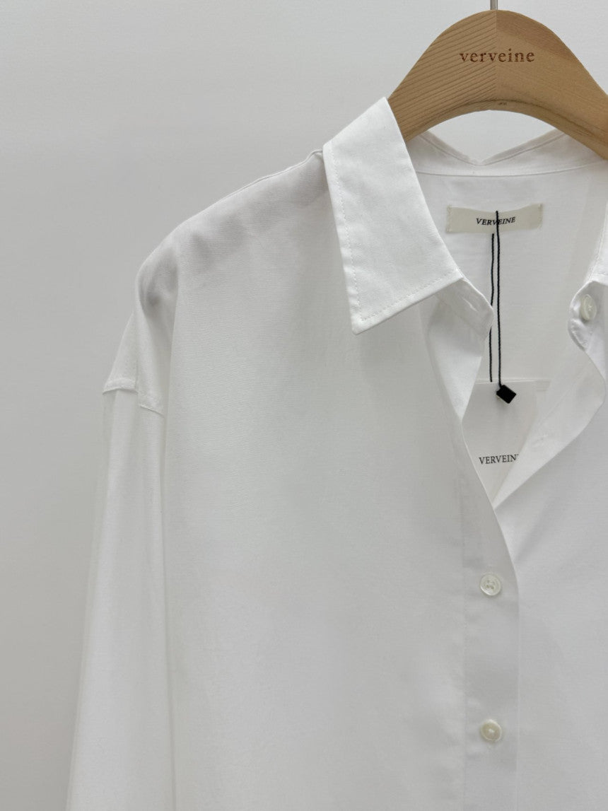 Shure logo silky tencel shirt-2col