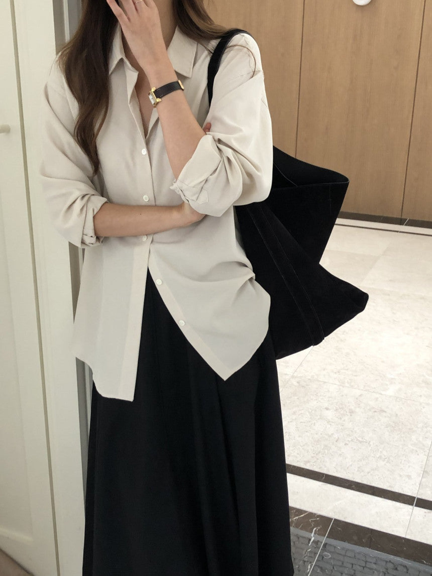 Lumiere napping tencel shirt-4col